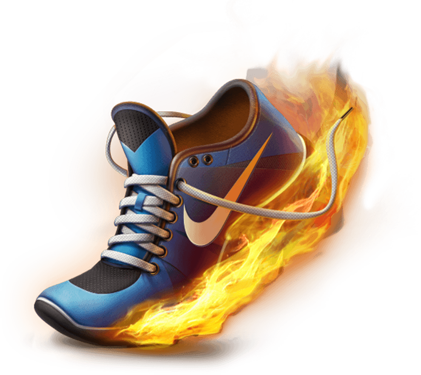 nike shoes fire design